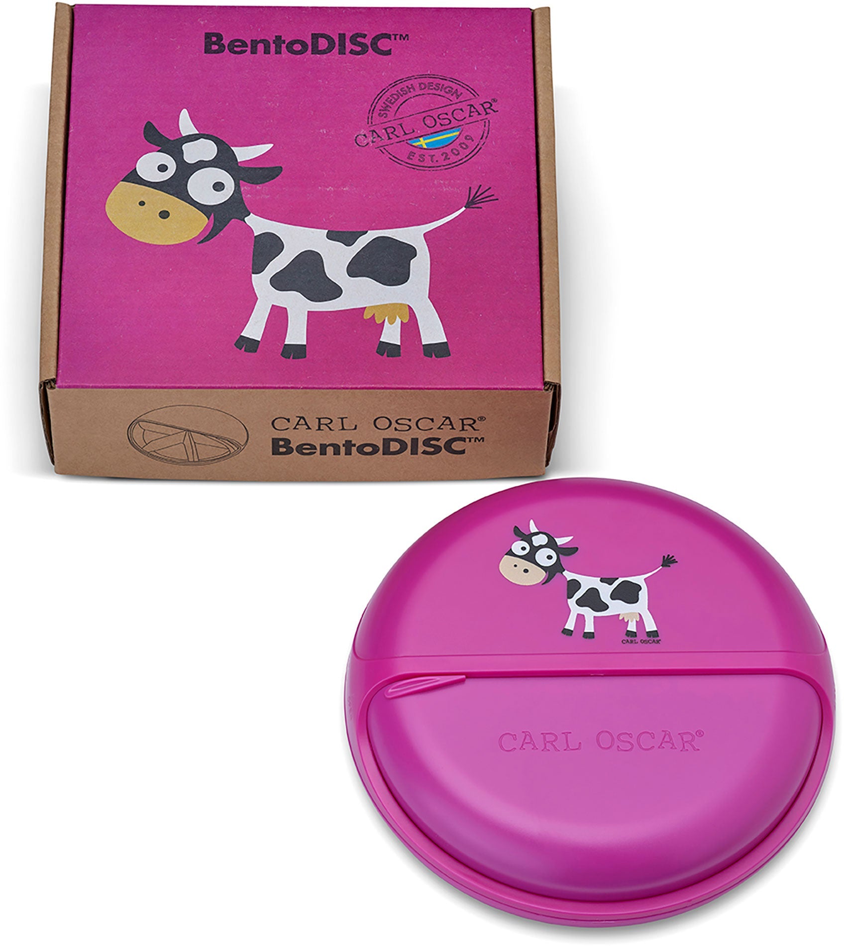 Spinning Bento disc lunch organiser Cow Purple - Carl Oscar