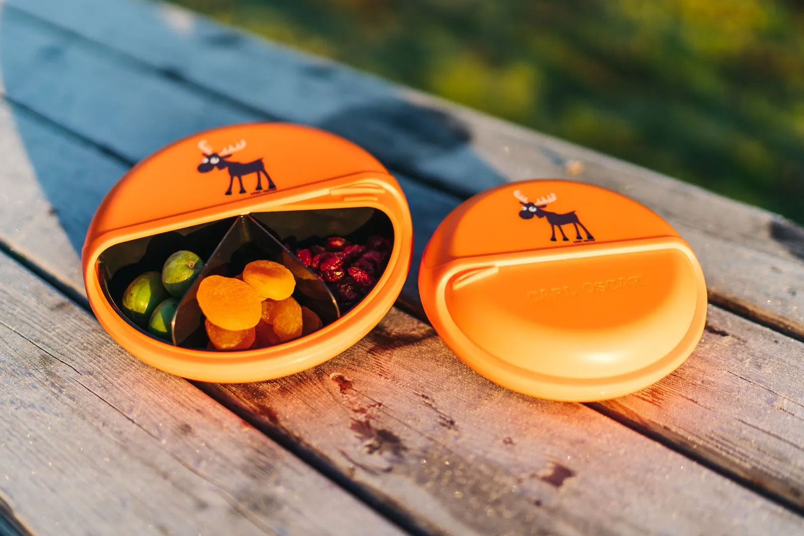 Spinning Bento disc lunch organiser Giraffe Turqoise - Carl Oscar