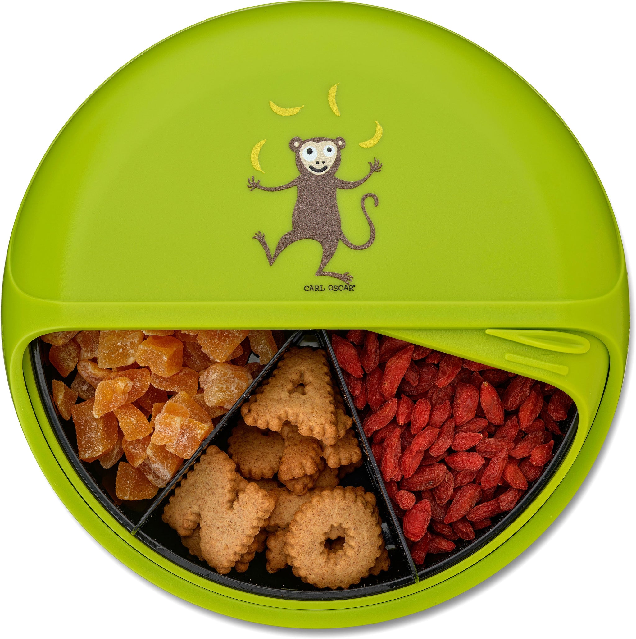 Spinning Bento disc lunch organiser Monkey Lime - Carl Oscar