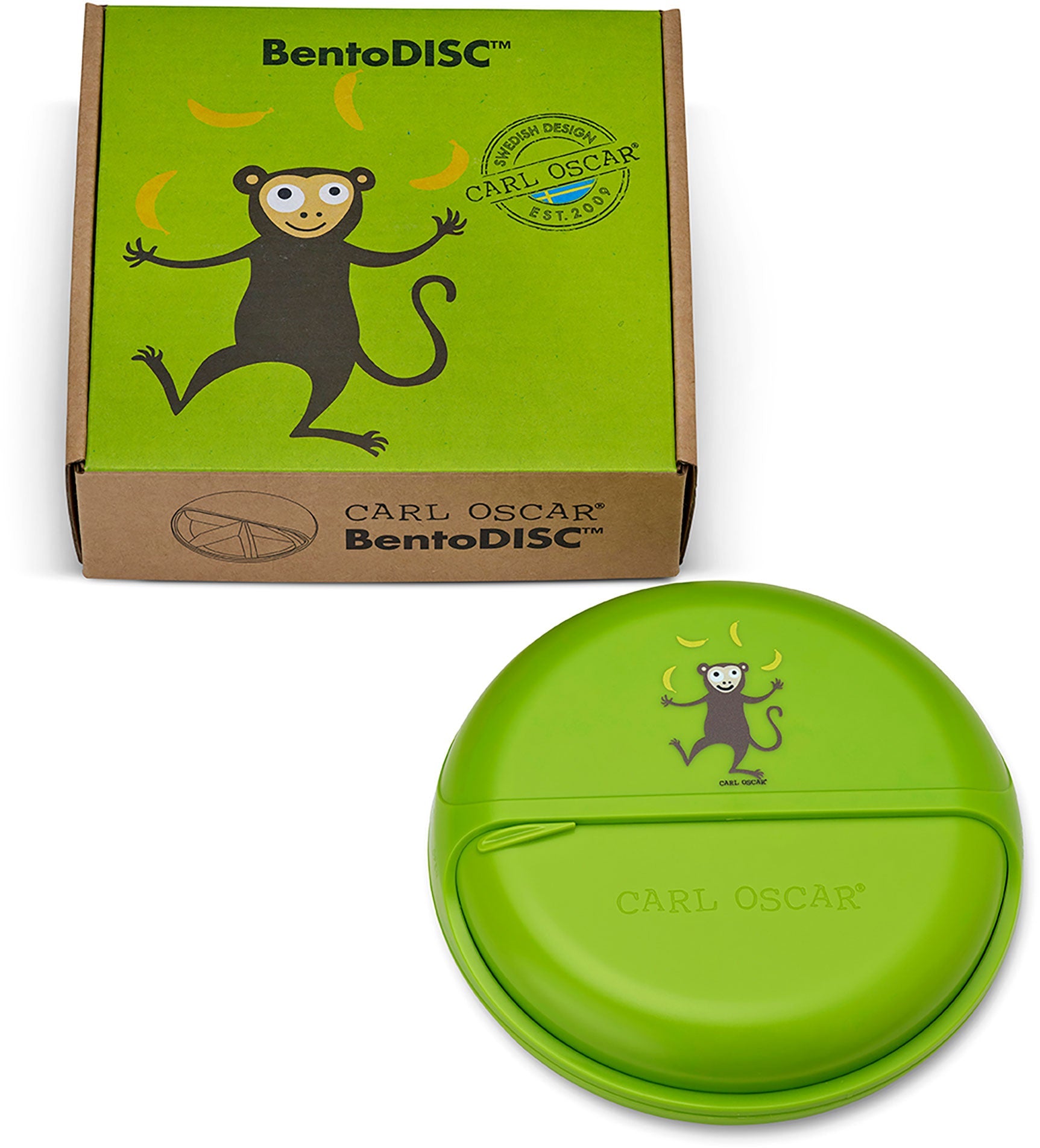 Spinning Bento disc lunch organiser Monkey Lime - Carl Oscar