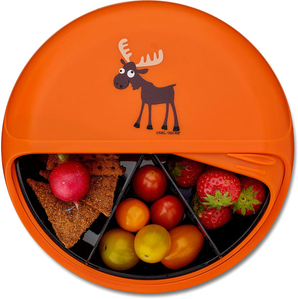 Spinning Bento disc lunch organiser Moose Orange - Carl Oscar