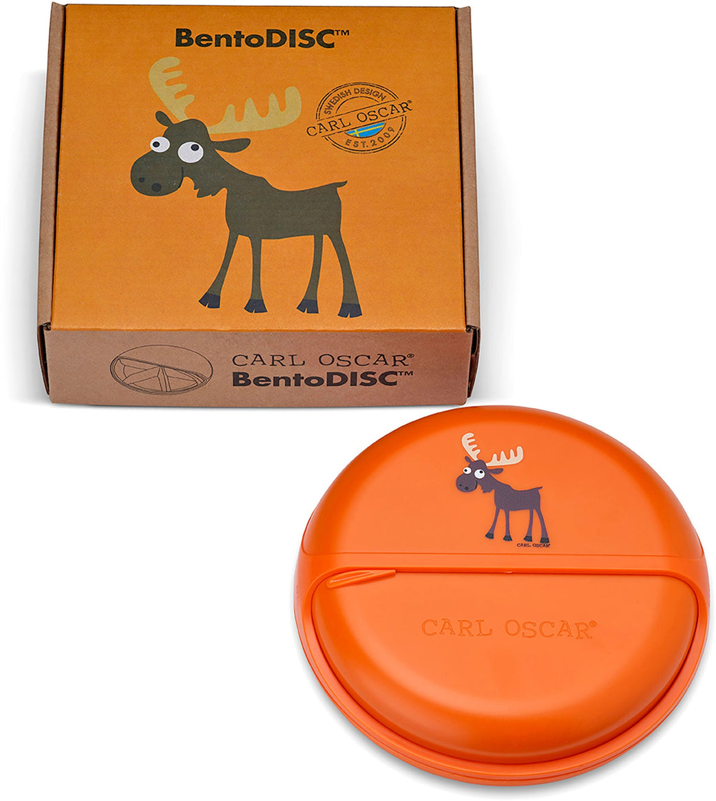 Spinning Bento disc lunch organiser Moose Orange - Carl Oscar