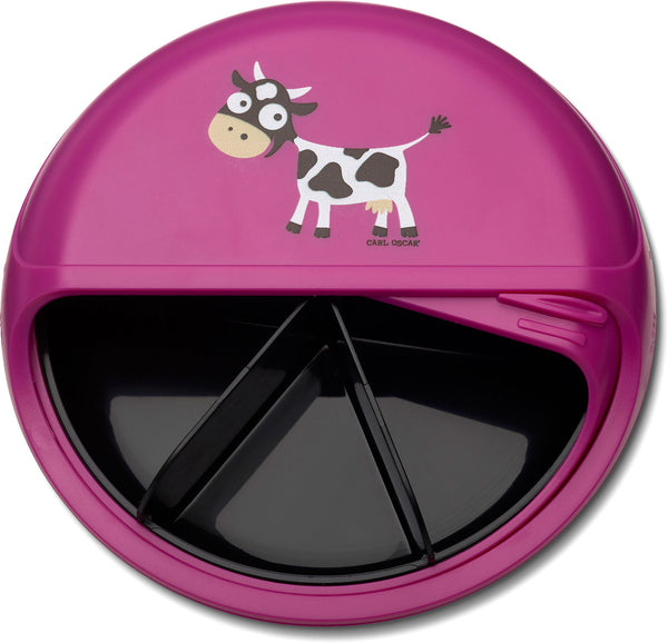 Spinning snack disc organiser Cow Purple - Carl Oscar