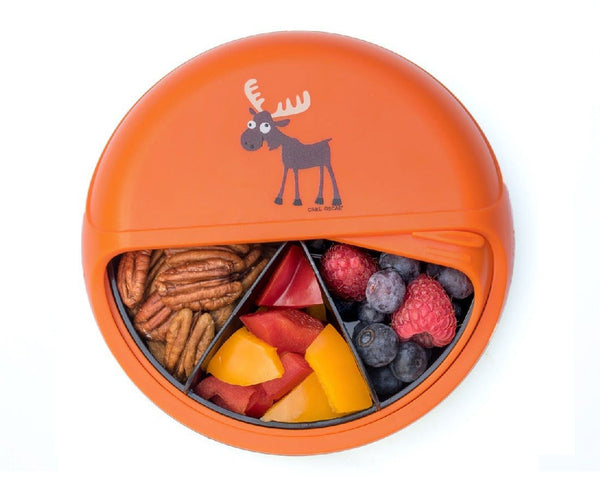 Spinning snack disc organiser Moose Orange - Carl Oscar