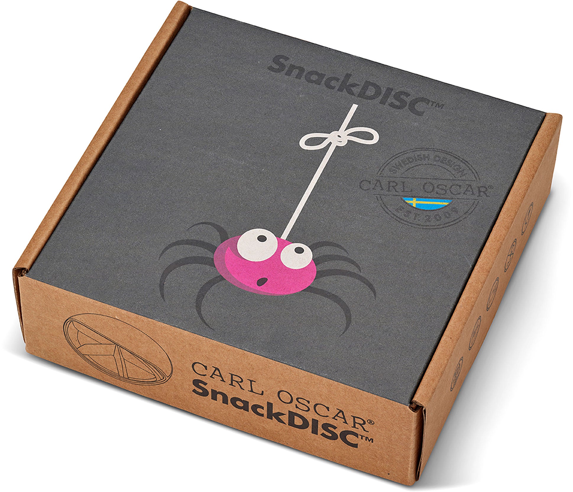 Spinning snack disc organiser Spider Grey - Carl Oscar