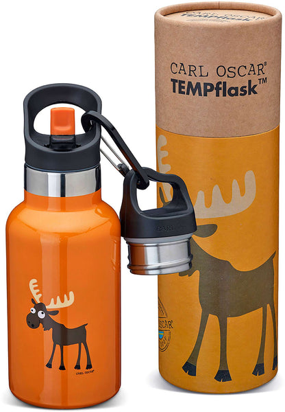 TEMPflask™ 350ml Thermal Bottle Moose Orange - Carl Oscar