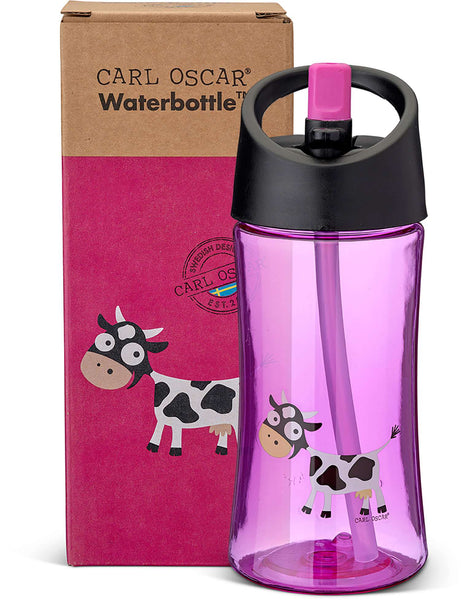 Water Bottle 350ml Cow Purple - Carl Oscar