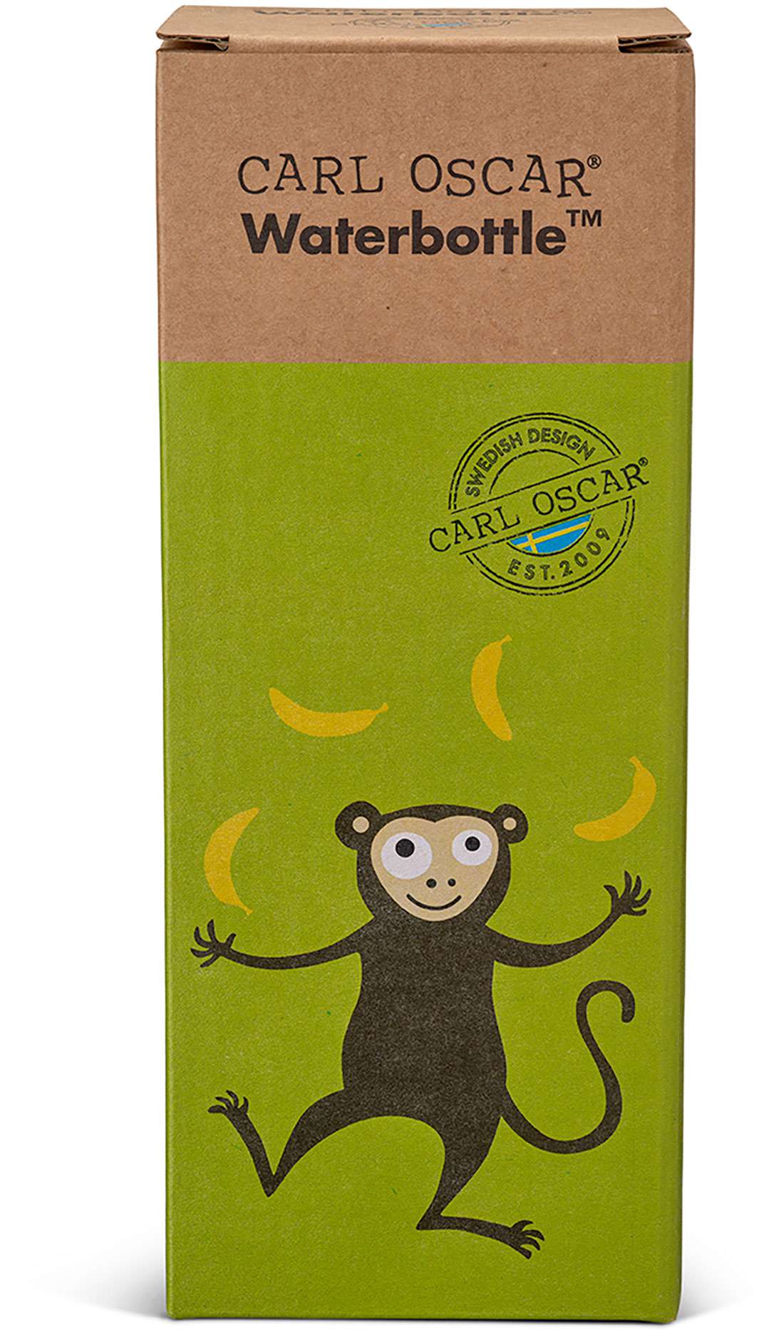 Water Bottle 350ml Monkey Lime - Carl Oscar