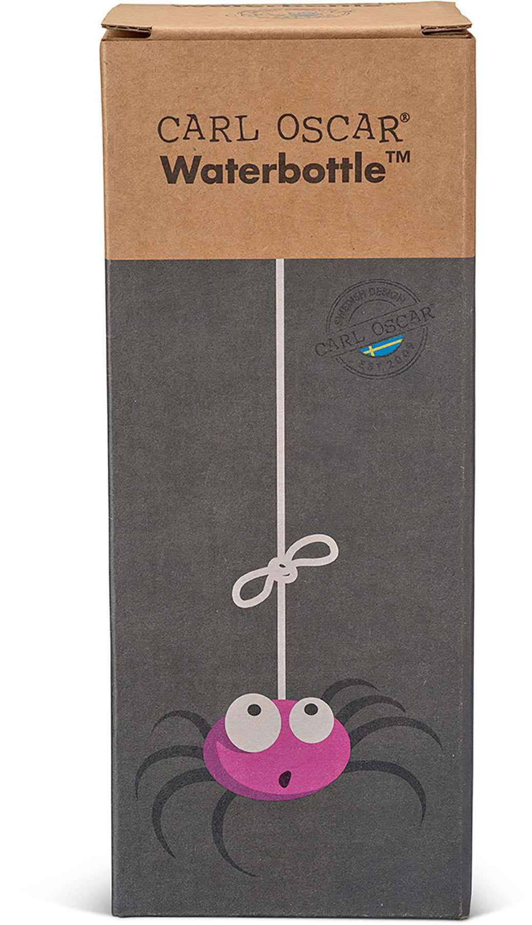 Water Bottle 350ml Spider Grey - Carl Oscar