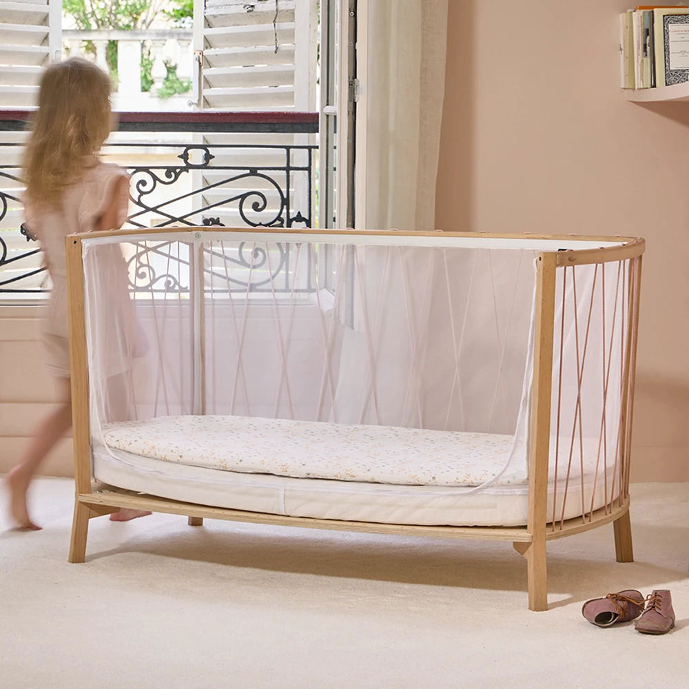 Kimi Baby Cot Bed Rose Wood - Charlie Crane