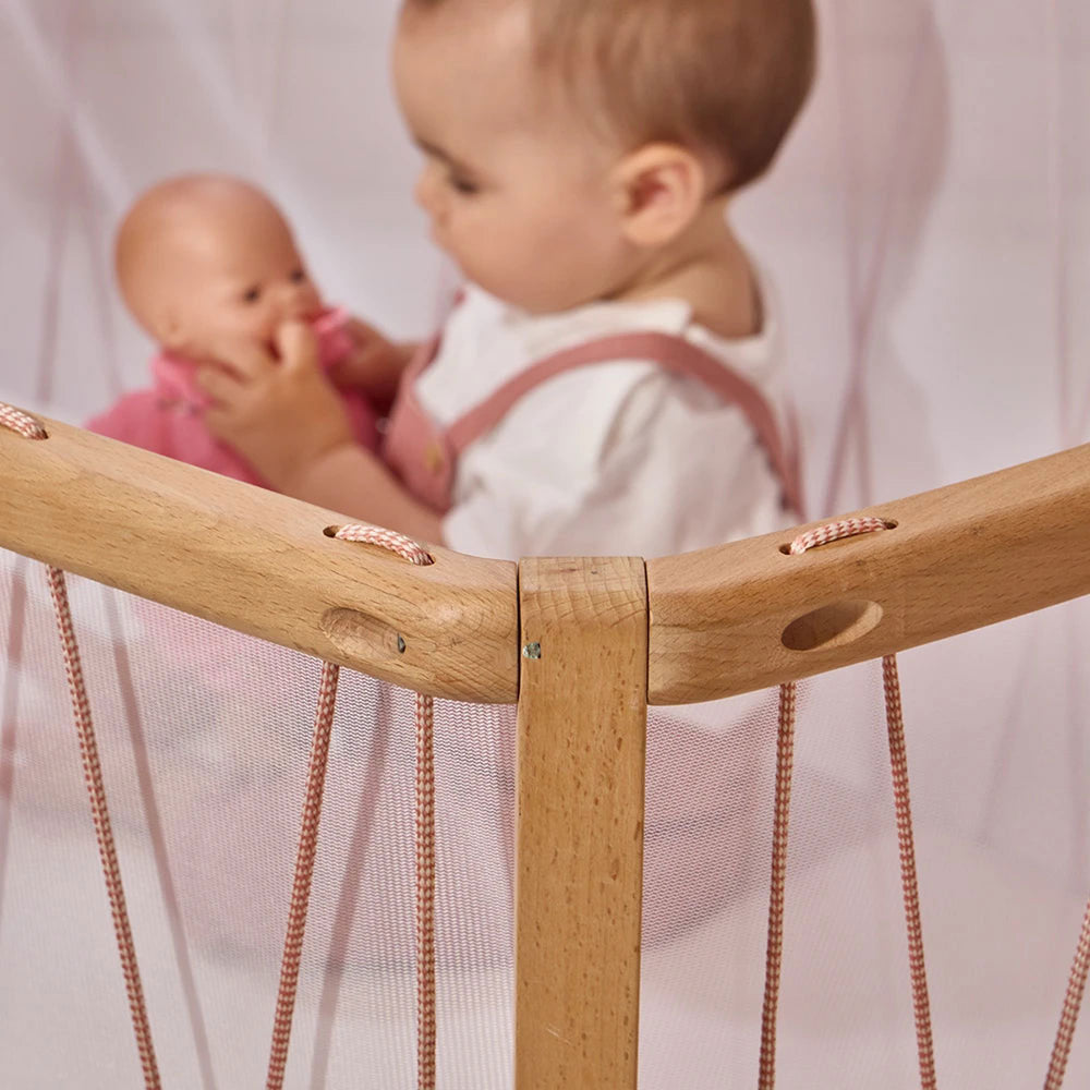 Kimi Baby Cot Bed Rose Wood - Charlie Crane