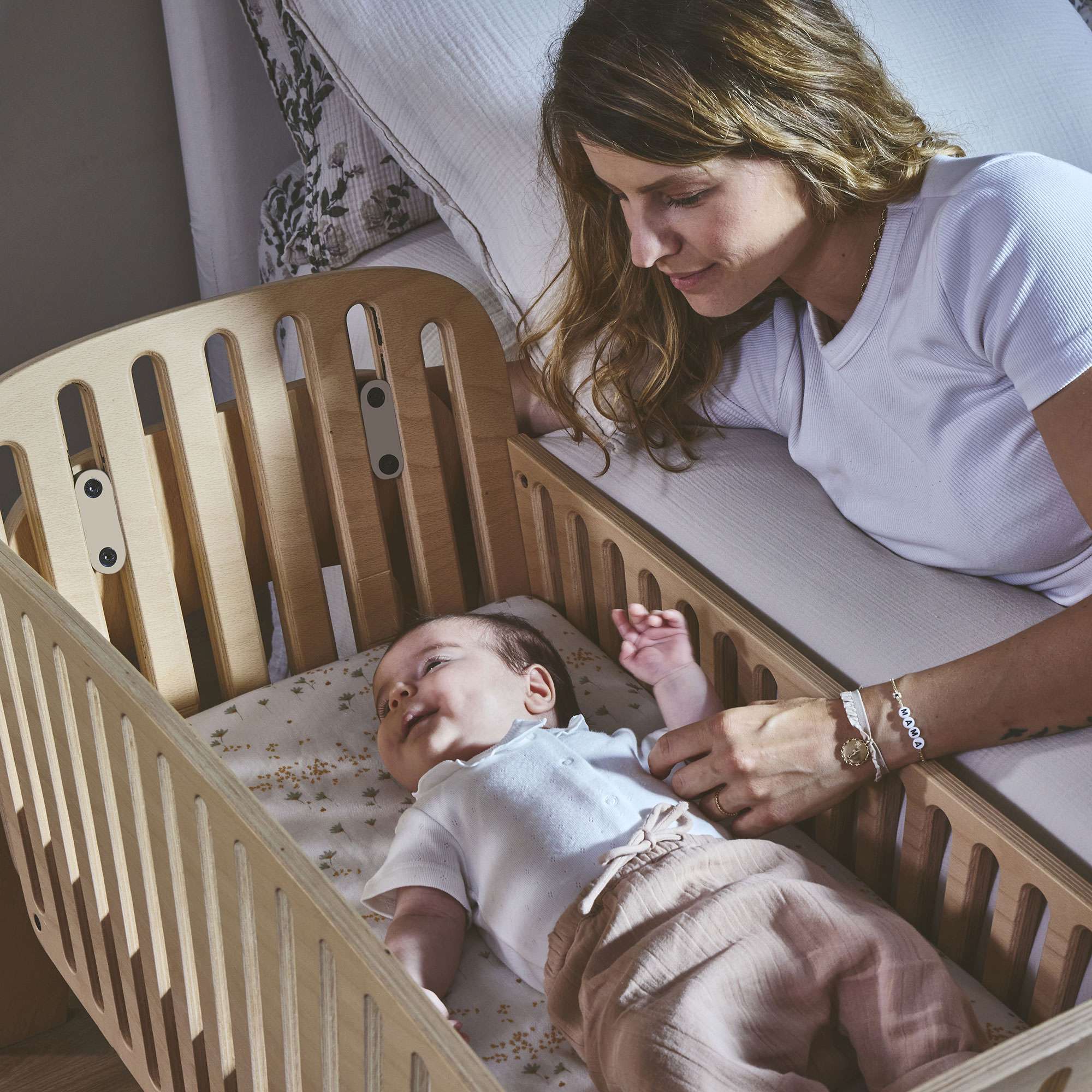 Kodo Bedside Crib to Bench - Charlie Crane