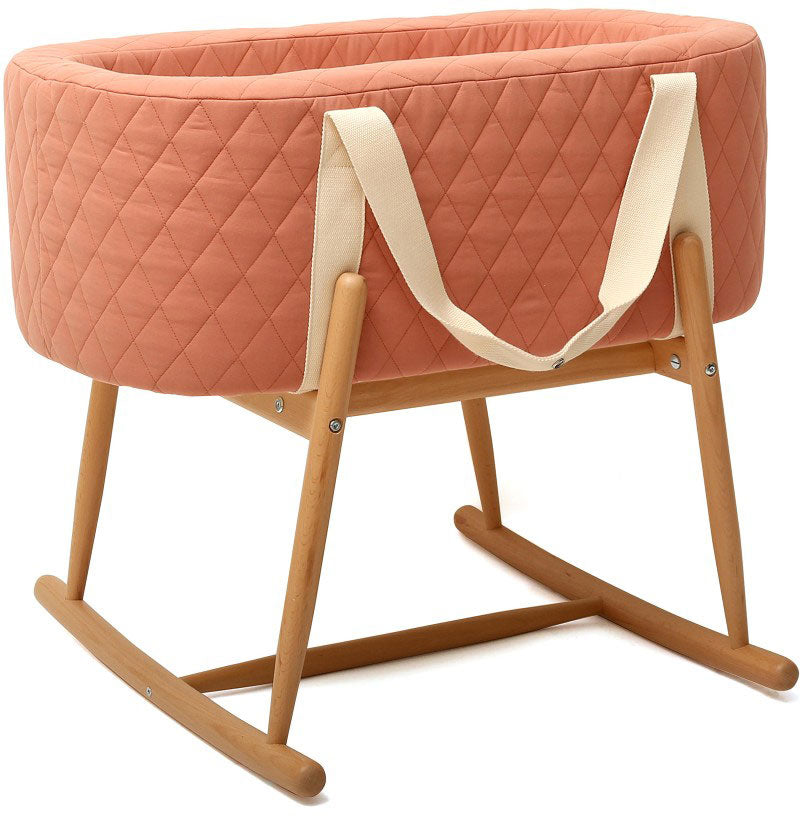 Kuko Moses Basket Rose Wood - Charlie Crane