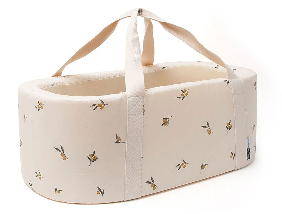 Kuko Moses Basket Organic Zoo - Charlie Crane