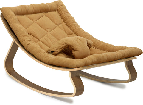 Levo Baby Rocker Camel - Walnut - Charlie Crane