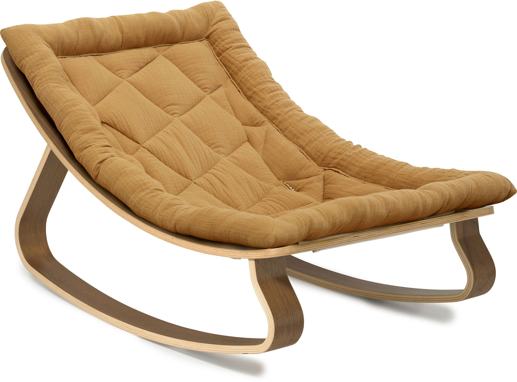 Levo Baby Rocker Camel - Walnut - Charlie Crane