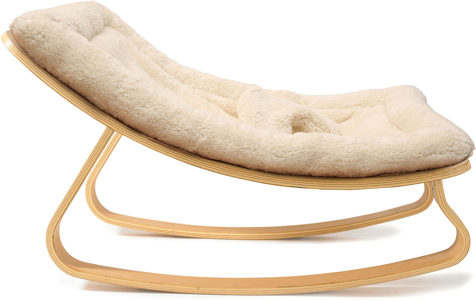 Levo Baby Rocker Fur Milk - Natural - Charlie Crane