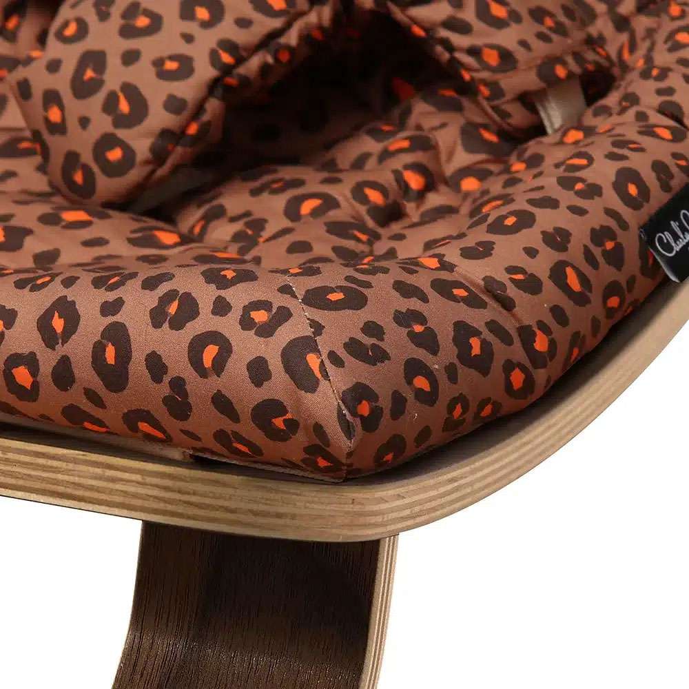 Levo Baby Rocker Modetrotter Leopard - Walnut - Charlie Crane