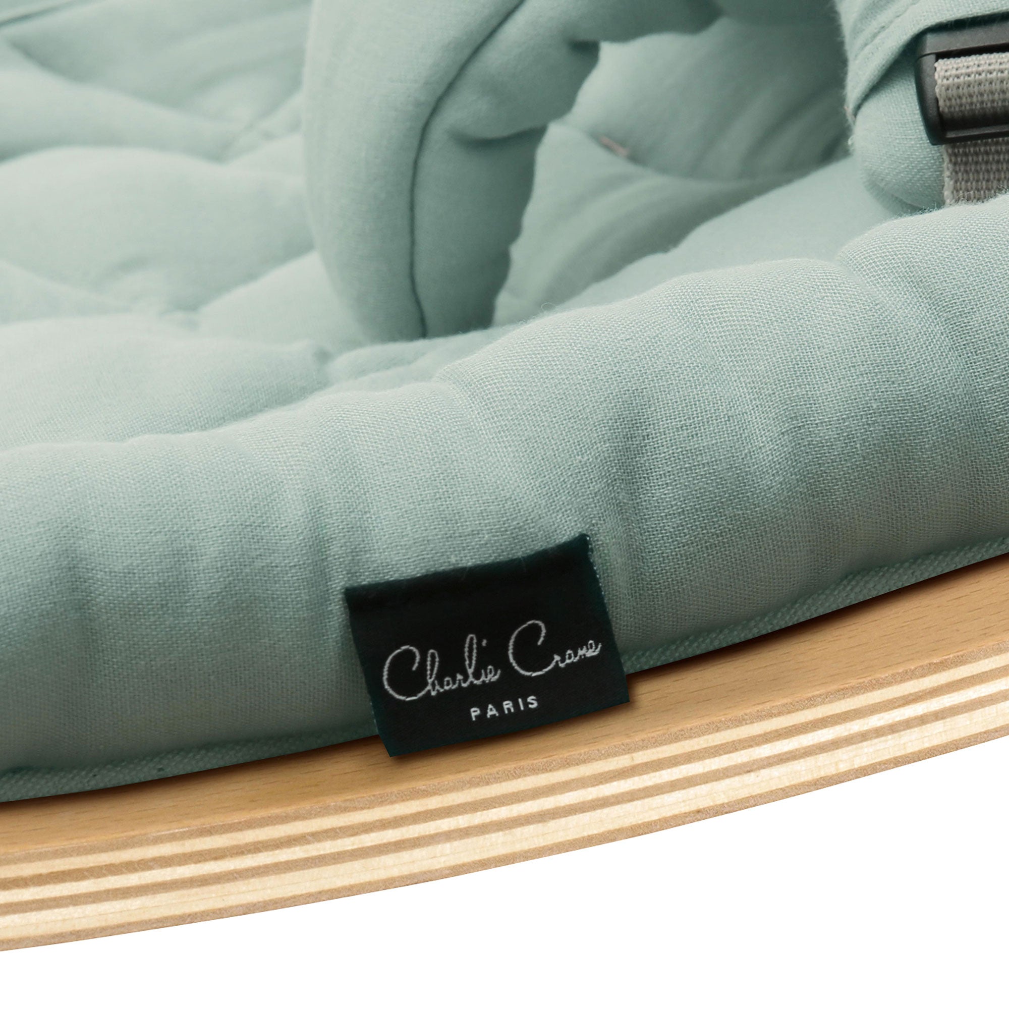 Levo Baby Rocker Organic Farrow Grey - Natural - Charlie Crane