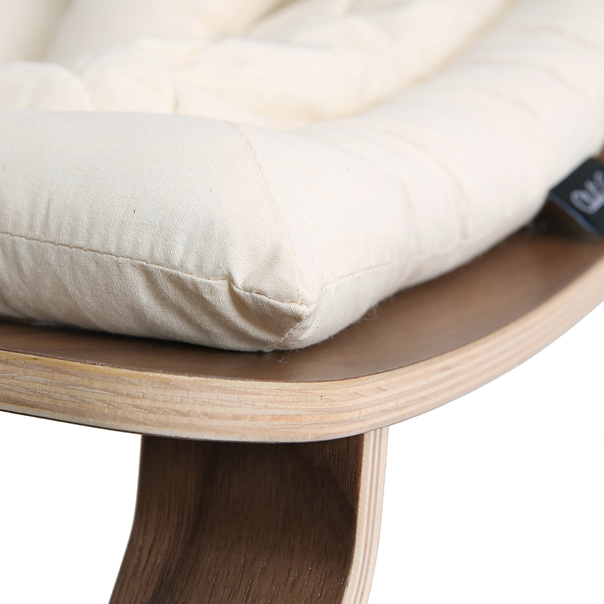 Levo Baby Rocker Organic Milk - Walnut - Charlie Crane