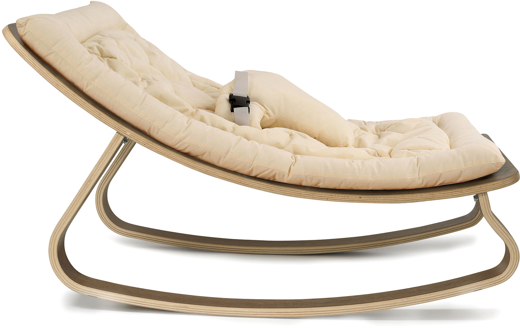 Levo Baby Rocker Organic Milk - Walnut - Charlie Crane