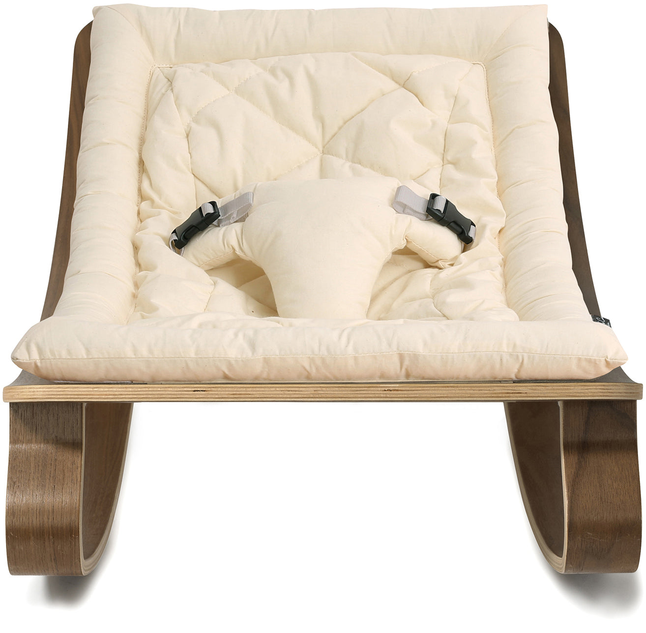 Levo Baby Rocker Organic Milk - Walnut - Charlie Crane