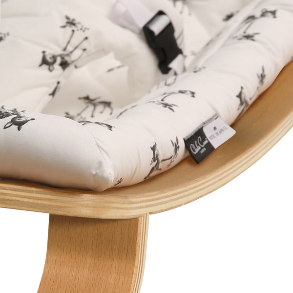 Levo Baby Rocker Rose in April Fawn - Natural  - Charlie Crane