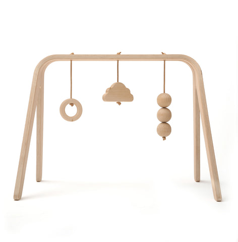 Naho Wooden Baby Activity Gym - Charlie Crane