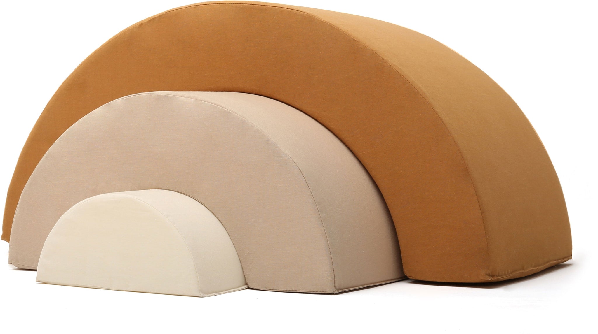 Milo Playful Rainbow Foam Cushion Block Set Camel - Charlie Crane