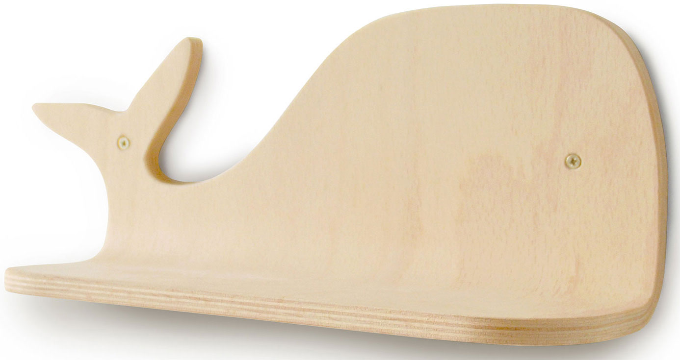 Popi Wall Shelf Whale - Charlie Crane