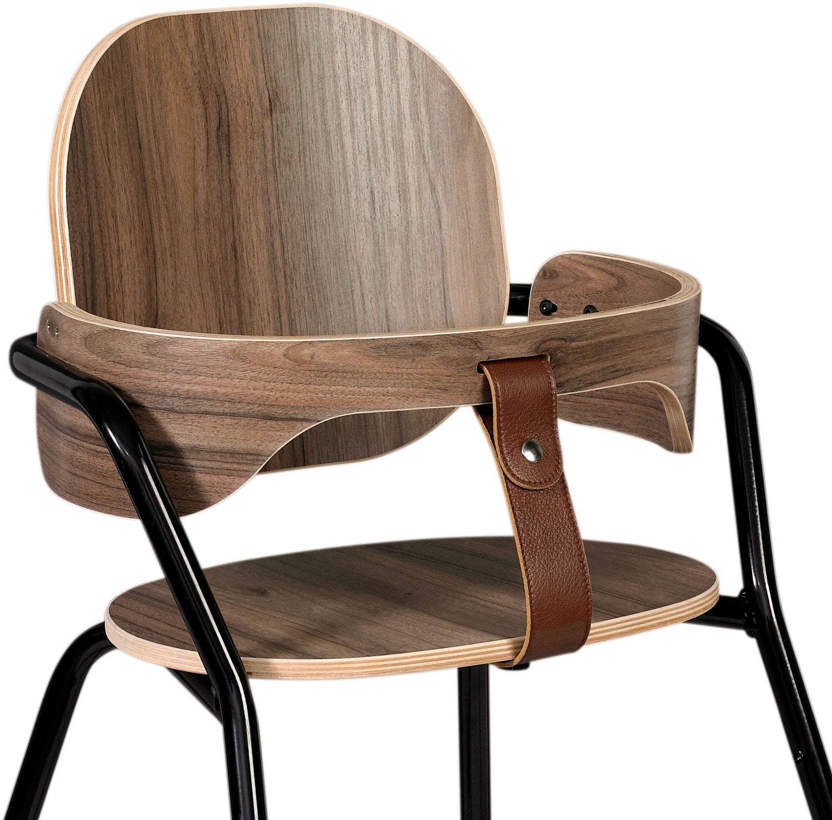 Tibu Retro High Chair Walnut Black - Charlie Crane