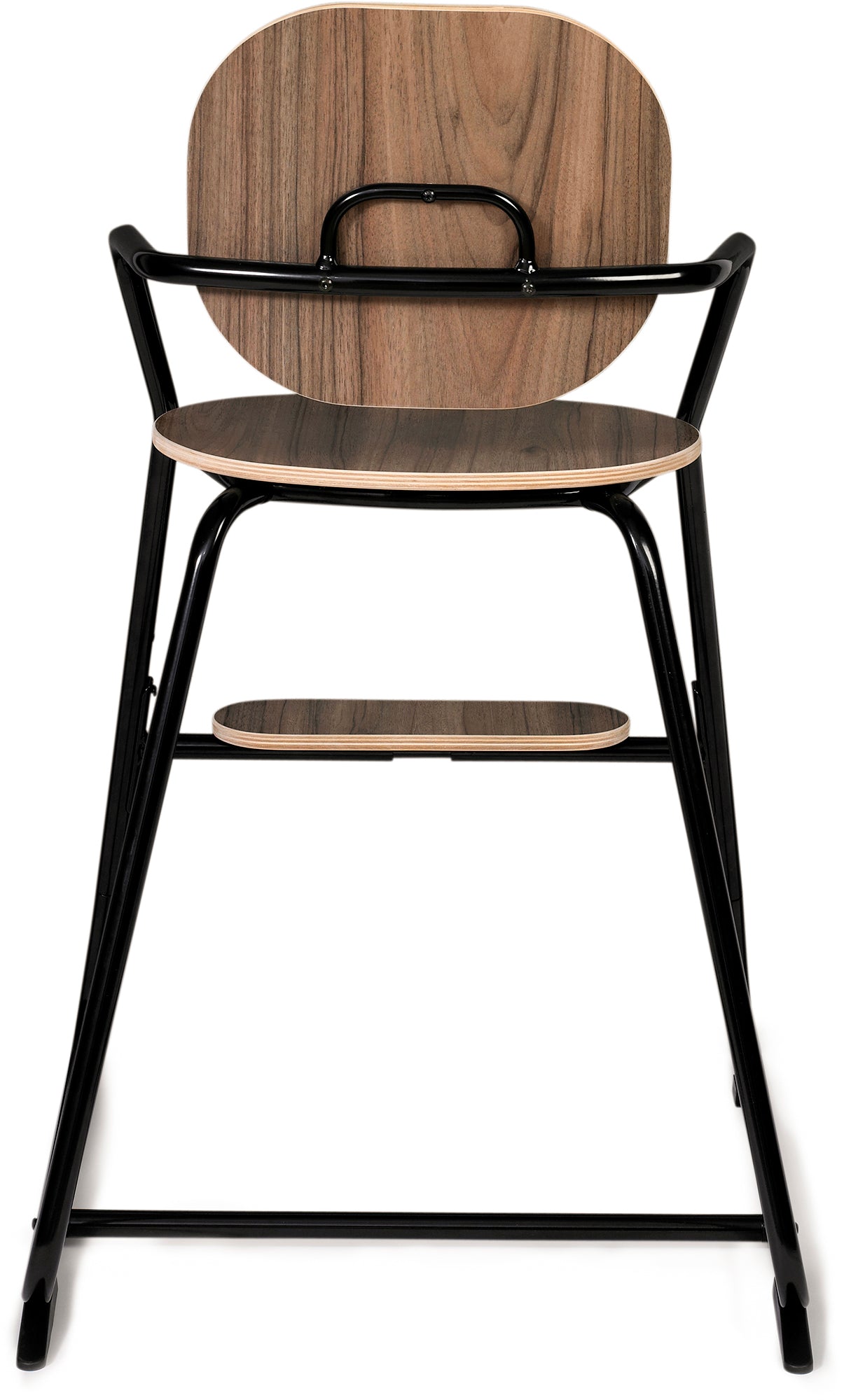 Tibu Retro High Chair Walnut Black - Charlie Crane