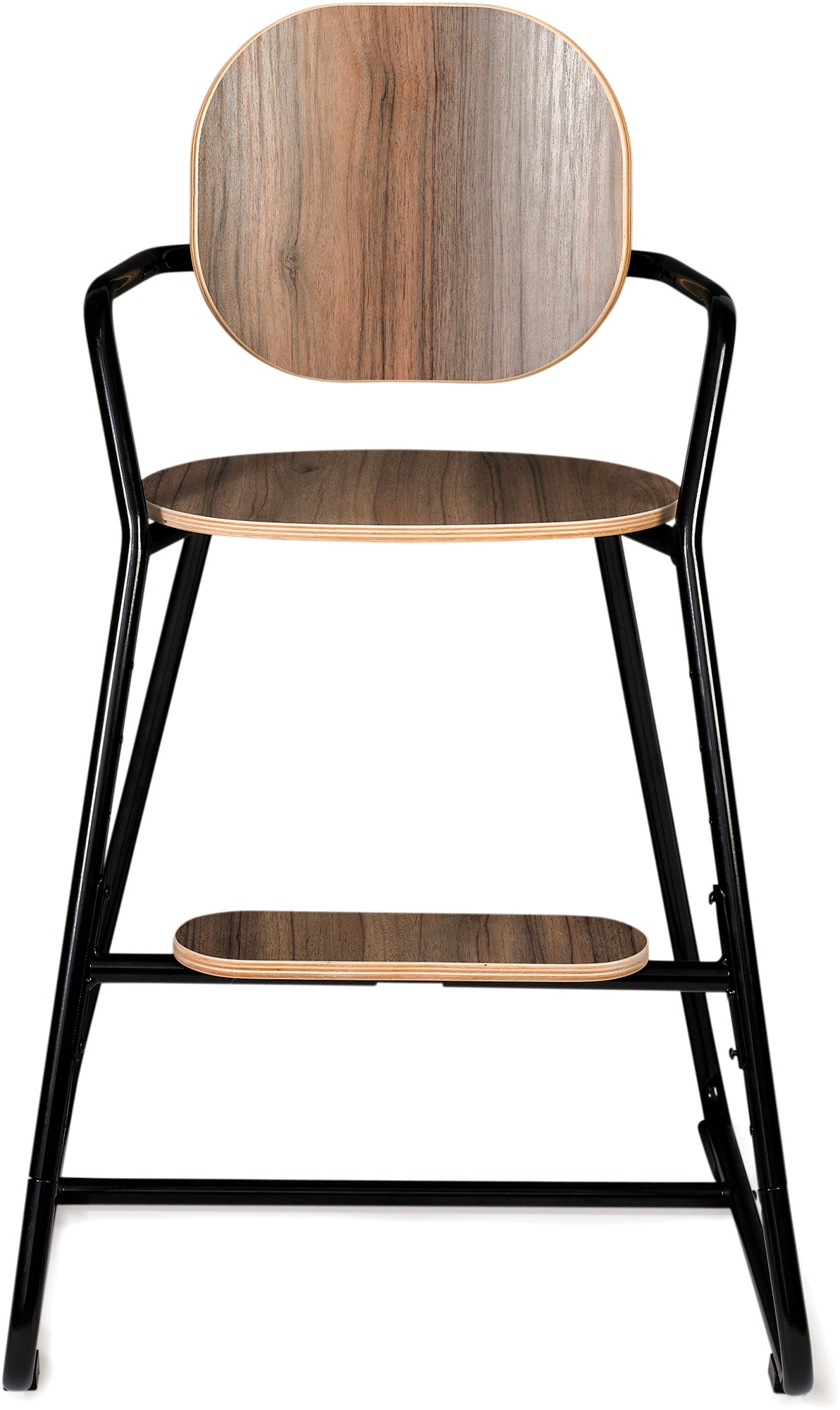 Tibu Retro High Chair Walnut Black - Charlie Crane