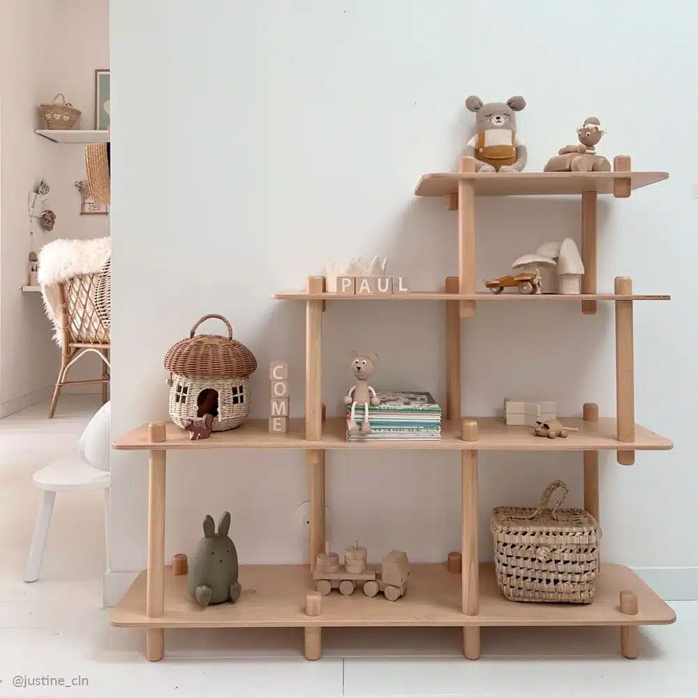 Filo Design Wooden Display Bookcase - Charlie Crane