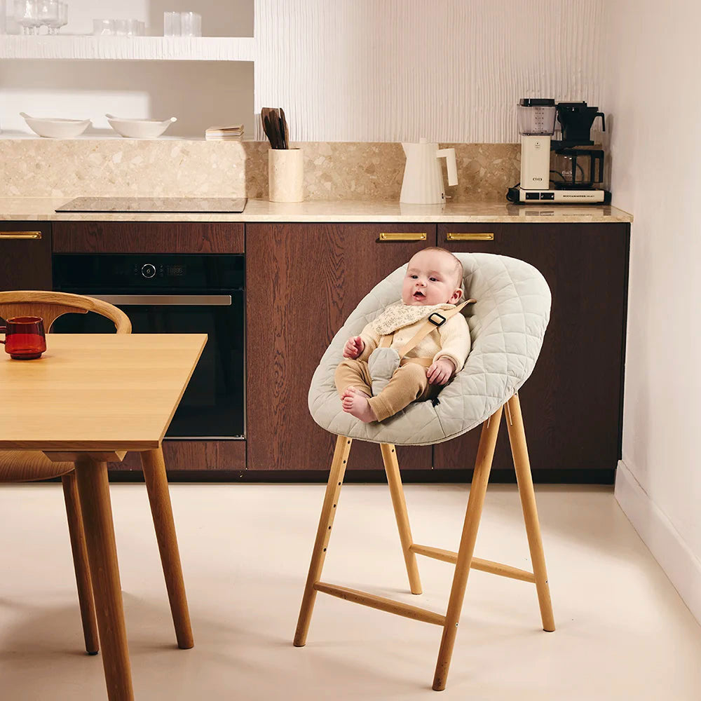 Tobo Wooden High Chair White - Charlie Crane