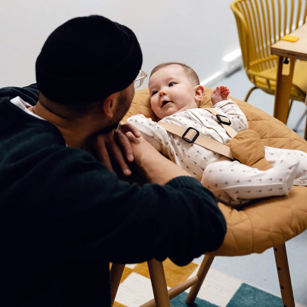 Tobo Wooden High Chair White - Charlie Crane