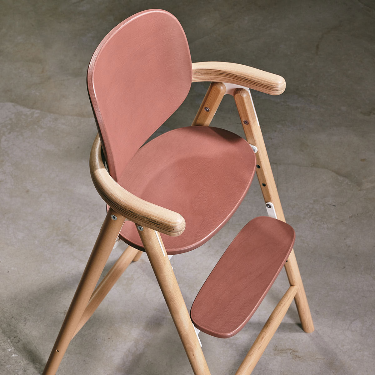 Tobo Wooden High Chair Rosewood - Charlie Crane