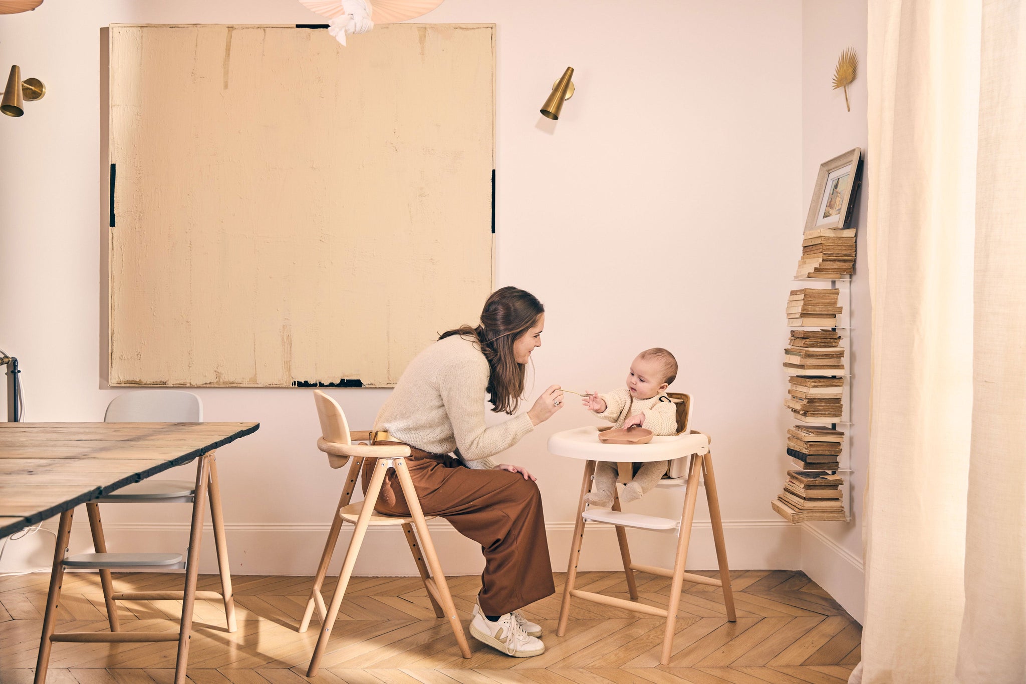 Tobo Wooden High Chair Rosewood - Charlie Crane