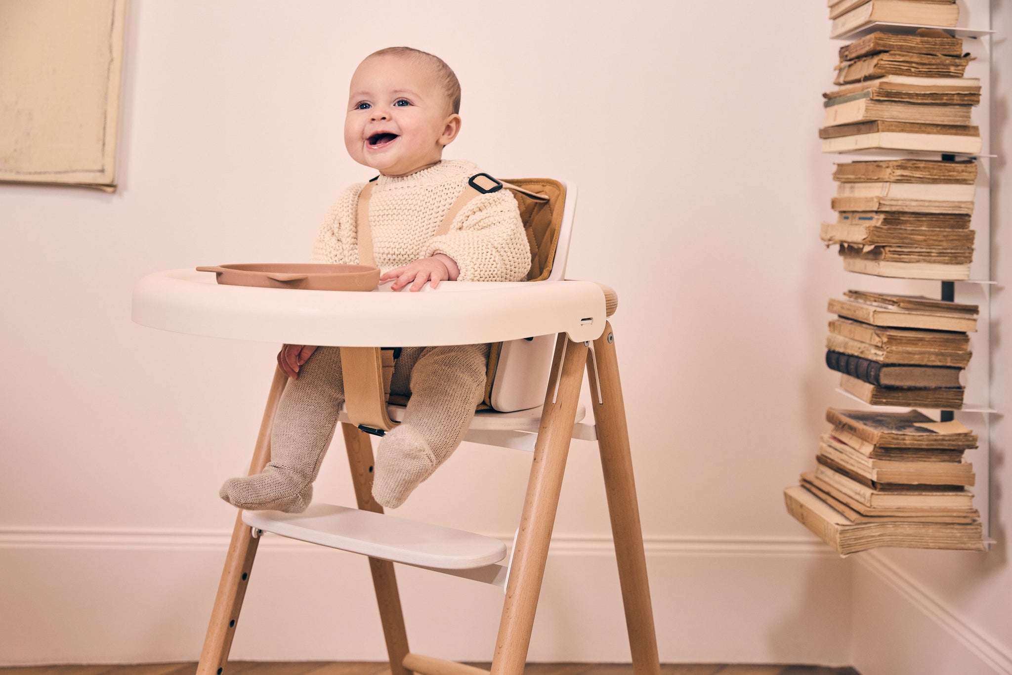 Tobo Wooden High Chair Rosewood - Charlie Crane