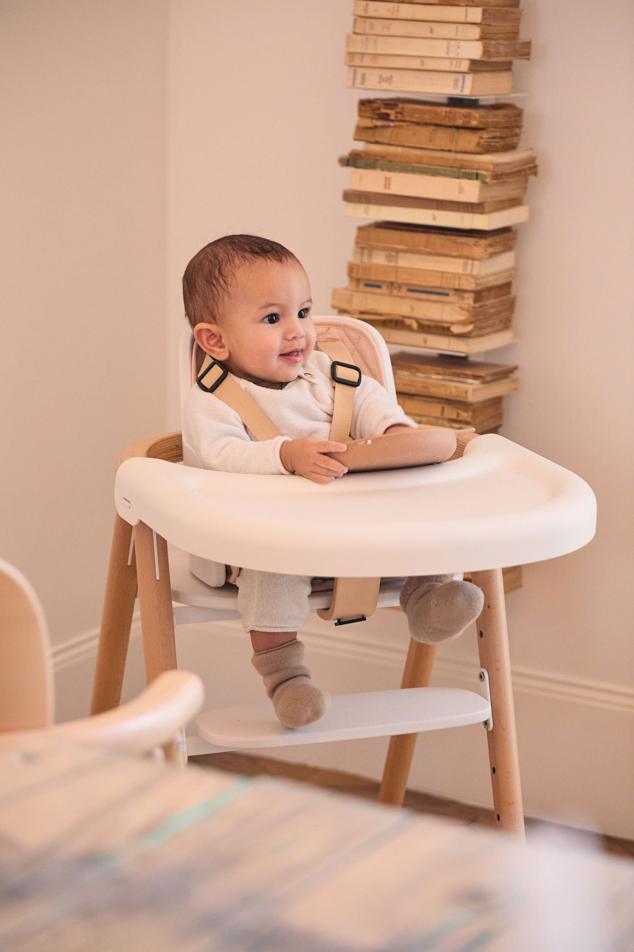 Tobo Wooden High Chair Rosewood - Charlie Crane