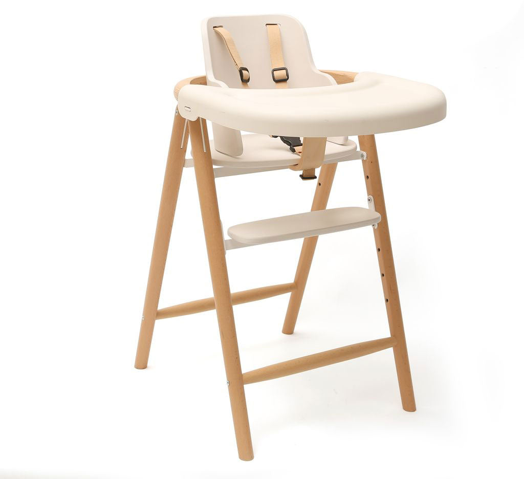 Tobo Wooden High Chair White - Charlie Crane