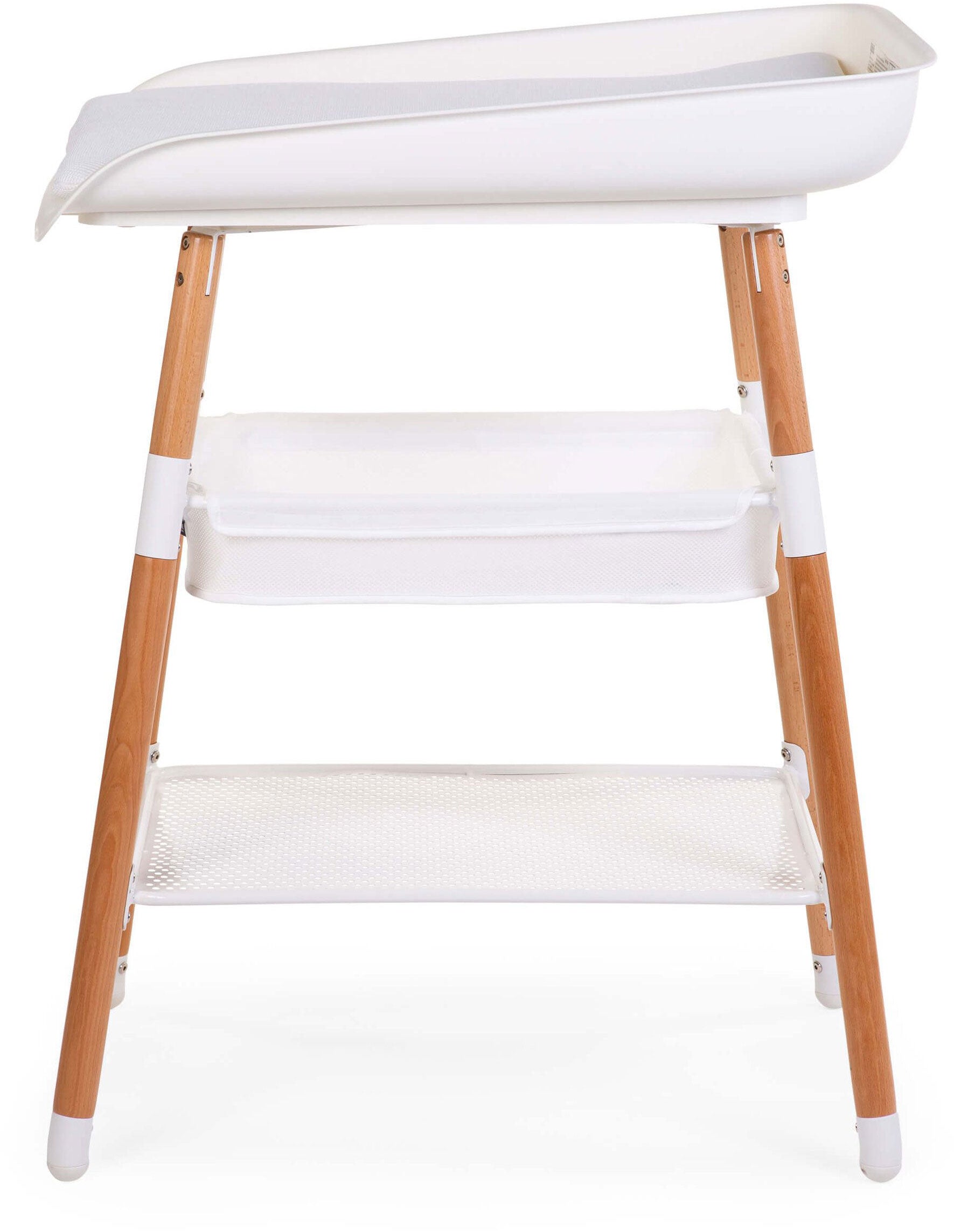 Evolux Height Adjustable Changing Table Natural & White - ChildHome