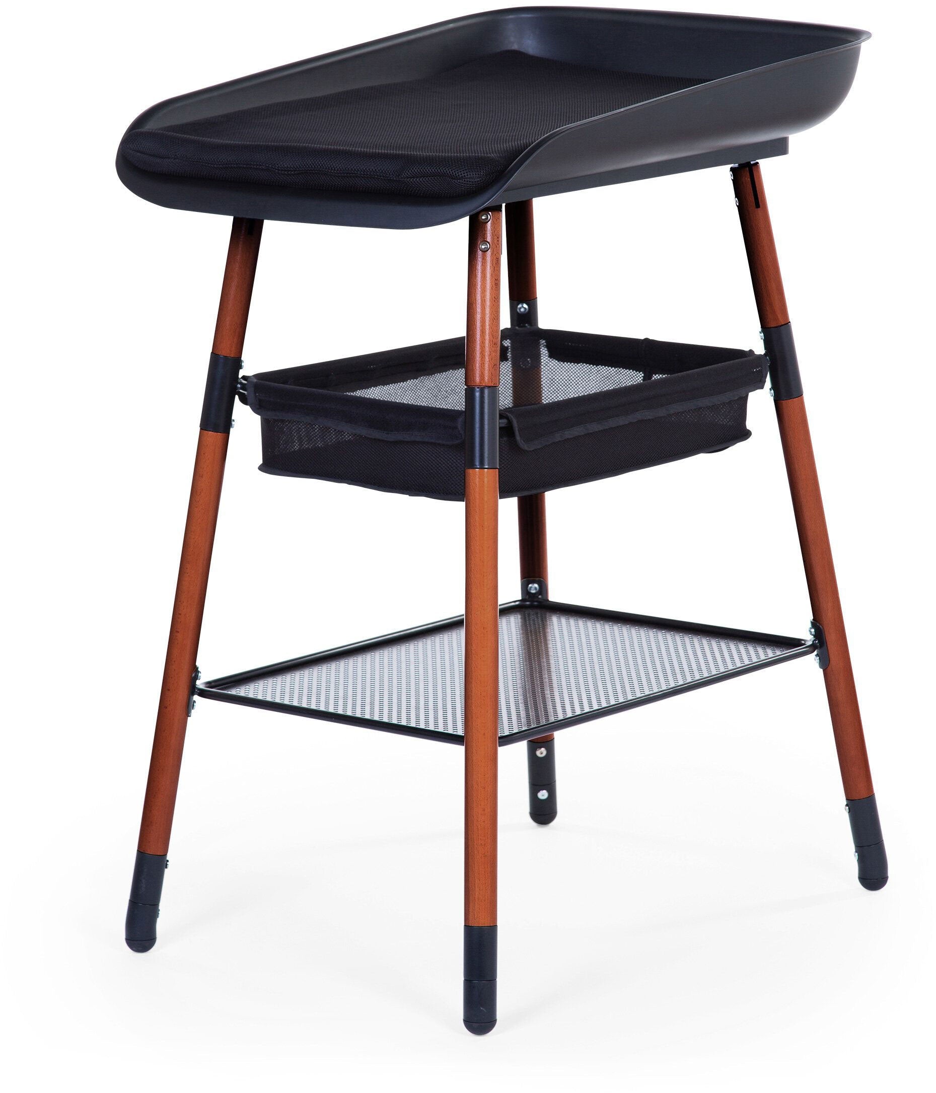 Evolux Height Adjustable Changing Table Nut & Black - ChildHome