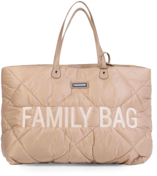 Family Bag Quilted Puffered Beige - ChildHome