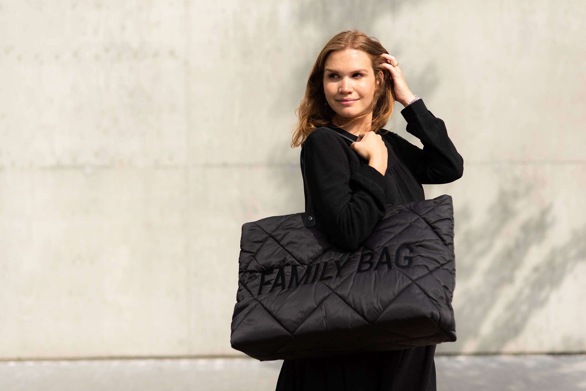 Family Bag Quilted Puffered Black - ChildHome