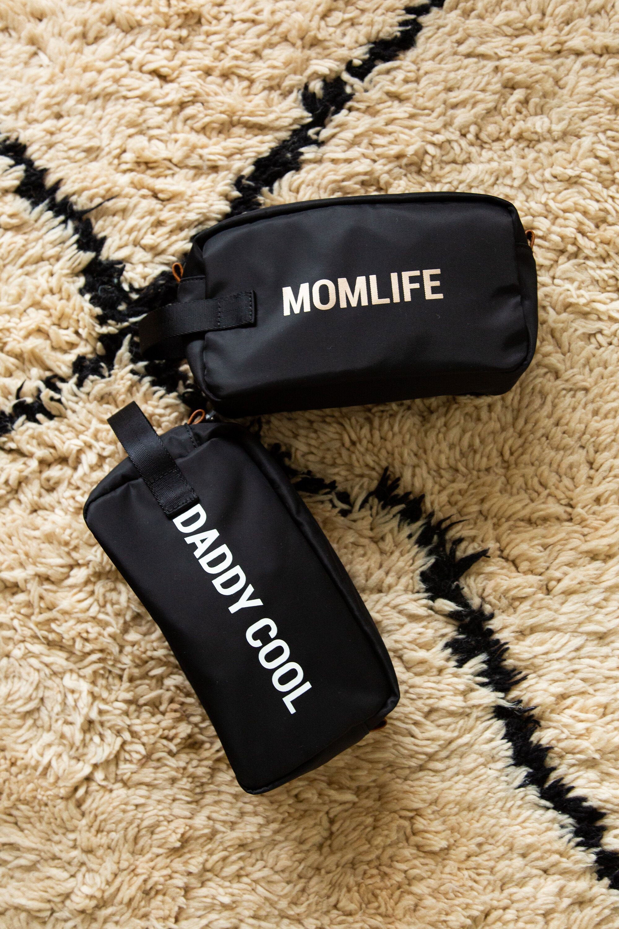 Momlife Toiletries Bag Off Black Gold - ChildHome