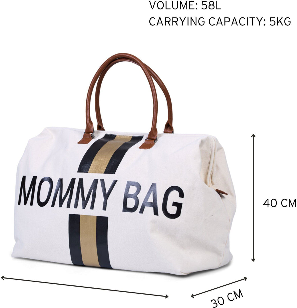Mommy Bag Big Canvas Off White - ChildHome