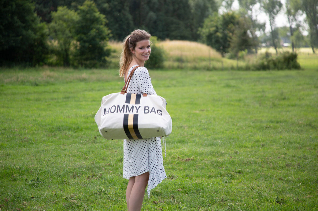 Mommy Bag Big Canvas Off White - ChildHome