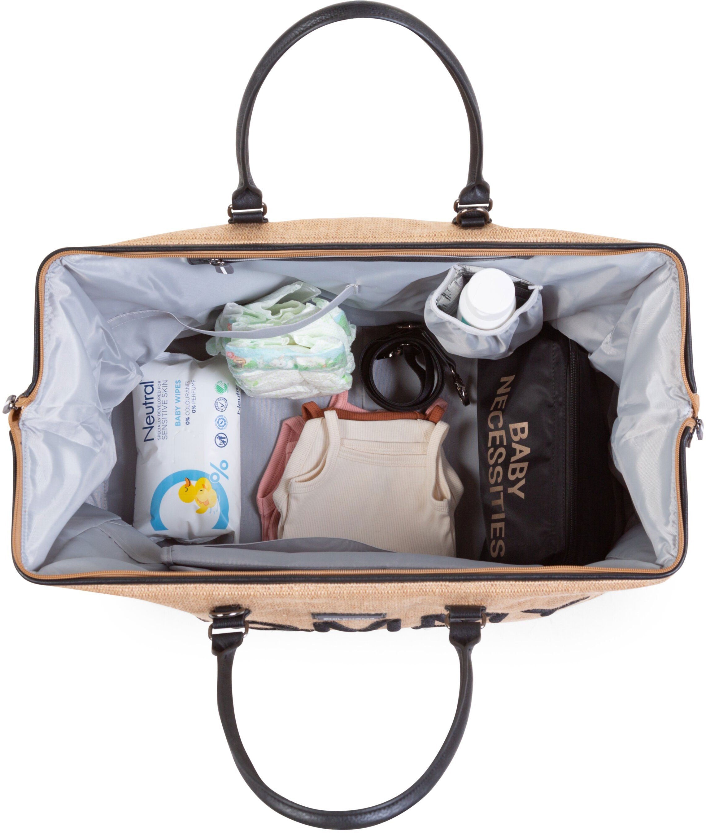 Mommy Bag Big Canvas Raffia - ChildHome