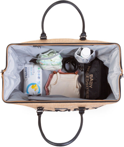 Mommy Bag Big Canvas Raffia - ChildHome